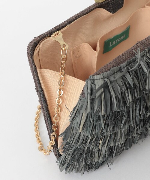 KBF（ケイビーエフ）の「LARONE　クラッチBAG∴（クラッチバッグ・レディース・BLACK/WHITE・one）」の10枚目の写真