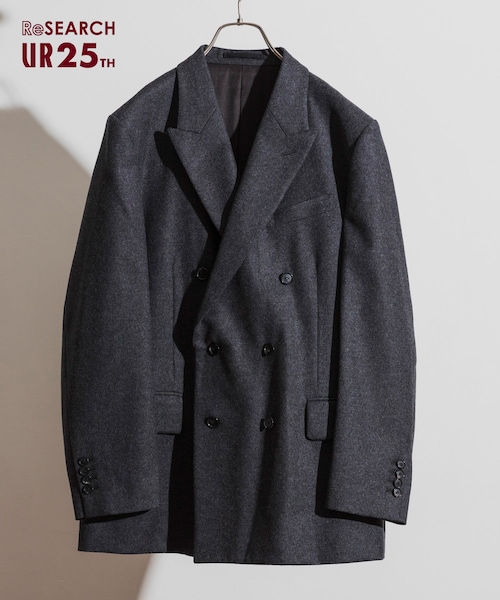 『25周年別注』YLEVE×UR　WOOL CASHMERE FLANNEL JACKET