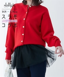 nissen | 高身長　【スラモコラボ企画】チュール付け裾（トールサイズ）(シャツ/ブラウス)