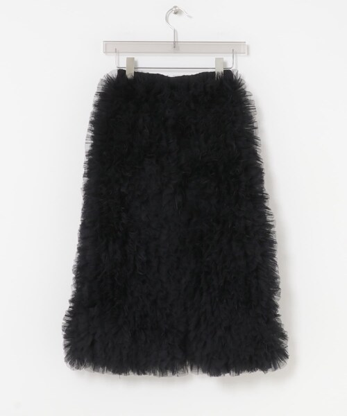 URBAN RESEARCH（アーバンリサーチ）の「VIVIANO　Ruffle Tulle Midi SKIRT（スカート・レディース・YELLOW/BLACK・FREE）」の6枚目の写真
