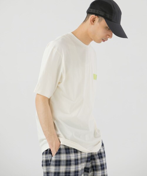 EKAL（エカル）の「『UR TECH ひやサラクール』プリントボックスTシャツ（Tシャツ/カットソー・メンズ・ホワイト/ブラック・M/L）」の6枚目の写真