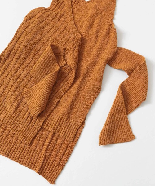 LAATO（ラート）の「WRAP KNIT TANK（タンクトップ・レディース・スパイス/クリーム・FREE）」の7枚目の写真