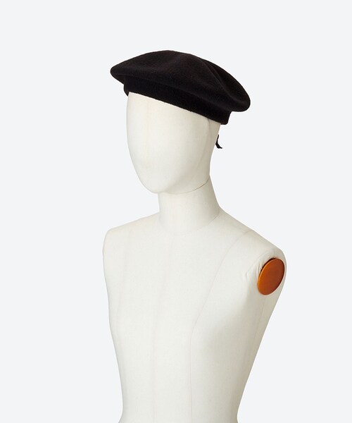 ADAM ET ROPE'（アダムエロペ）の「【J'aDoRe限定】【KIJIMA TAKAYUKI(キジマ タカユキ)】WOOL KNIT BERET（ハンチング/ベレー帽・レディース・ブラック/ライトグレー・F）」の4枚目の写真