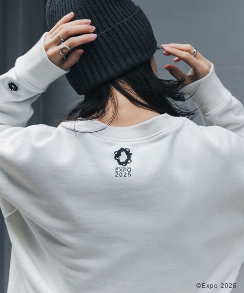 THE GOODLAND MARKET（ザグッドランドマーケット）の「EXPO2025 SWEATSHIRTS（スウェット・メンズ・WHITE/BLACK/C.GRAY/C.GR×BK・S/M/L）」の13枚目の写真