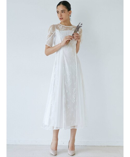 LAGUNAMOON（ラグナムーン）の「LADYパネルレースワンピース（ドレス