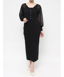 RESEXXY | シアーカーデコンビニットワンピース(ワンピース)