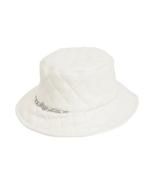 GYDA（ジェイダ）の「Quilting GGチェーン バケットハット（ハット・レディース・オフホワイト/ブラック・F）」の2枚目の写真