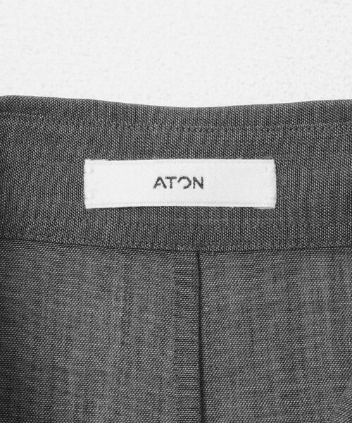URBAN RESEARCH（アーバンリサーチ）の「ATON　WOOL GAUZE LOOSE FIT SHIRTS（シャツ/ブラウス・メンズ・GRAY/NAVY TOP・4/6）」の12枚目の写真