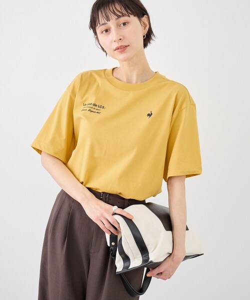 ROPE' PICNIC(ロペピクニック)の「【le coq sportif/ルコックスポルティフ】バックプリント半袖Tシャツ(Tシャツ/カットソー・レディース・ブラック/ホワイト/イエロー・M)」の20枚目の写真