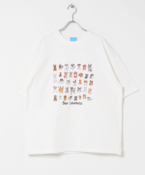 SENSE OF PLACE by URBAN RESEARCH(センスオブプレイスバイアーバンリサーチ)の「『別注』Ben Lenovitz×SENSE OF PLACE SHORT-SLEEVE T-SHIRTS(Tシャツ/カットソー・メンズ・WHITE/BLACK/BLK×WHT/GRAY・M/L)」の12枚目の写真
