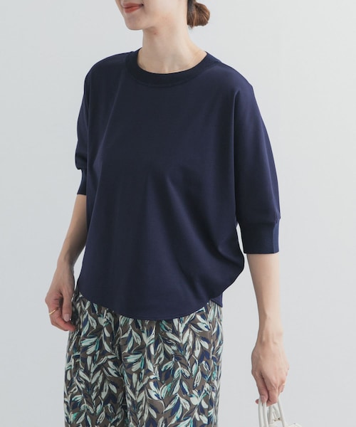 URBAN RESEARCH DOORS（アーバンリサーチドアーズ）の「ニットドッキングドルマン プルオーバー（Tシャツ/カットソー・レディース・OFF WHITE/L.KHAKI/NAVY/BLACK/RED BEANS・Free）」の5枚目の写真