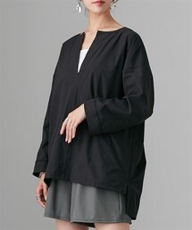Soiunique | 【ラッシュガード】深Ｖネック長袖トップス［Soiunique］(ラッシュガード)