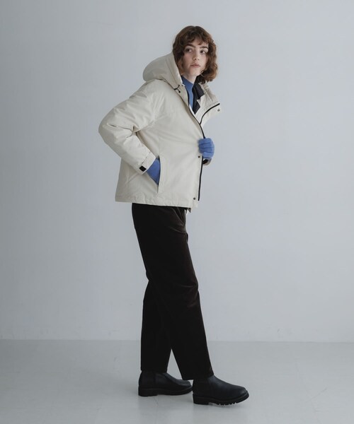 URBAN RESEARCH Sonny Label（アーバンリサーチサニーレーベル）の「フーディーダウンジャケット（その他アウター・レディース・アイボリー/ブラック/グレージュ/オリーブ・Free）」の12枚目の写真