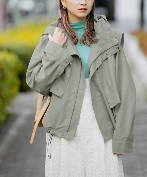 KBF（ケイビーエフ）の「ベストSETマウンテンパーカー（マウンテンパーカー・レディース・NAVY/IVORY/MOSS GRAY・one）」の2枚目の写真