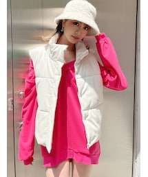 GYDA | フェイクレザーPaddingベスト(ベスト)