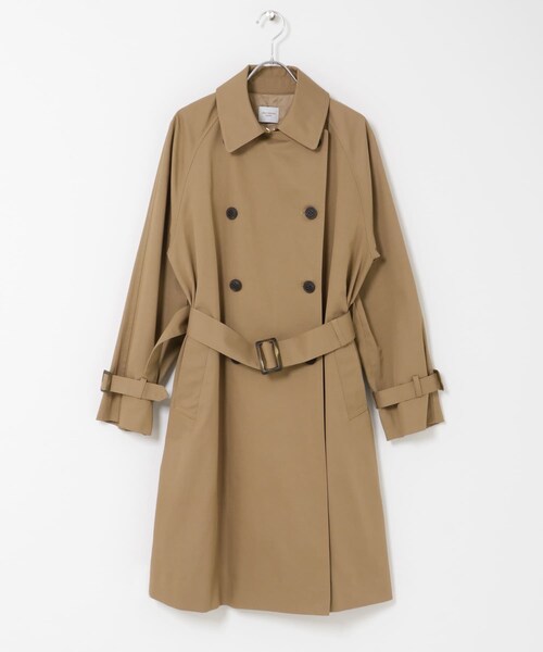 URBAN RESEARCH DOORS（アーバンリサーチドアーズ）の「撥水トレンチコート（ステンカラーコート・レディース・BEIGE/D.NAVY・Free）」の15枚目の写真