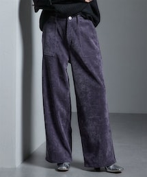 Soiunique | コールテン素材ベイカーワイドパンツ ［Soiunique］(その他パンツ)