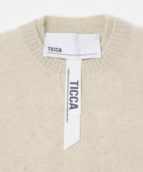 かぐれ（カグレ）の「TICCA　ヤククルーネックプルオーバー（ニット/セーター・レディース・ivory/light blue/grey・FREE）」の20枚目の写真