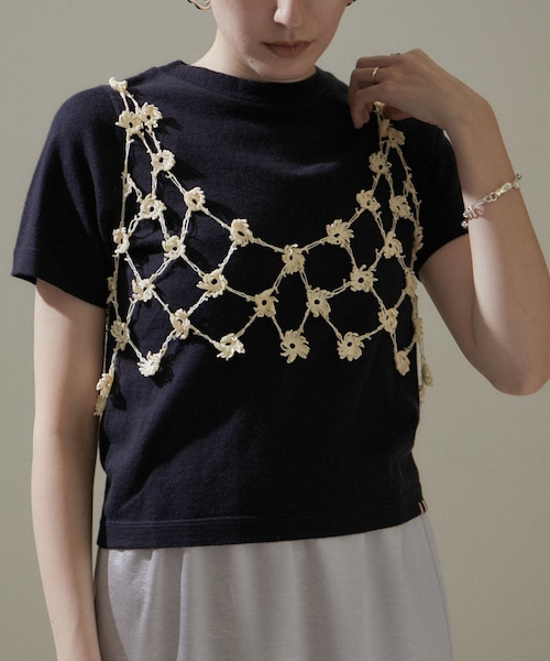 【SERA STUDIO】large flowers OYA top