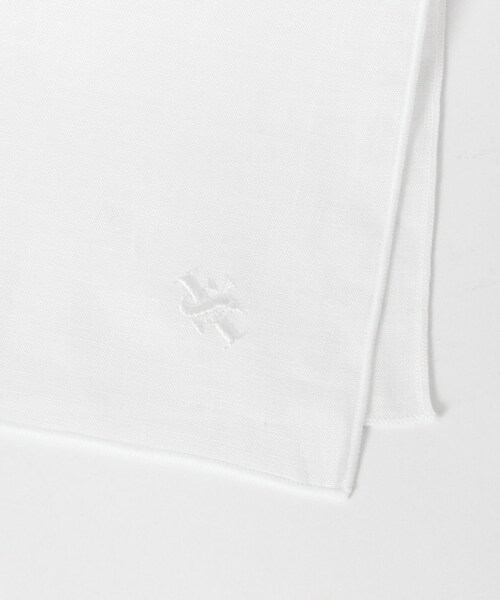 URBAN RESEARCH DOORS（アーバンリサーチドアーズ）の「LIFE STYLE TAILOR　リネンチーフ（ハンカチ/ハンドタオル・メンズ・WHT-WHT/WHT-NVY/WHT-BEG・-）」の6枚目の写真