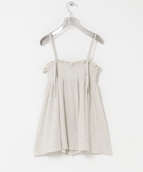 URBAN RESEARCH（アーバンリサーチ）の「crinkle crinkle crinkle　SHIRRING GATHER CAMI（キャミソール・レディース・IVORY/BLACK・Free）」の11枚目の写真