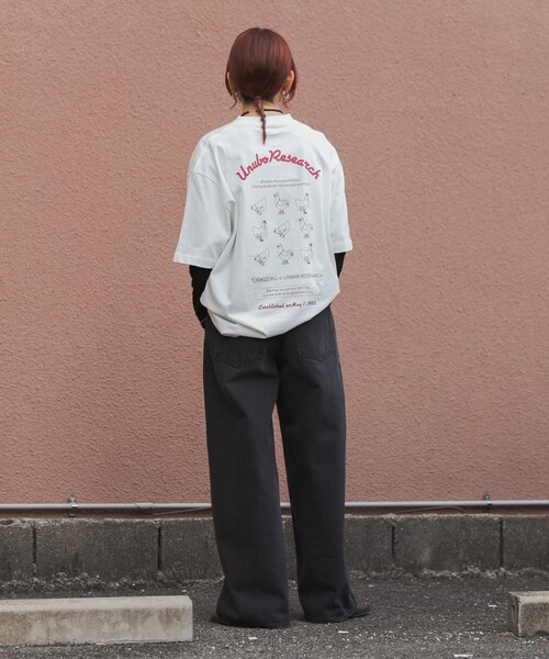 URBAN RESEARCH（アーバンリサーチ）の「鳥貴族×UR　UnuboResearch SHORT-SLEEVE T-SHIRTS A（Tシャツ/カットソー・メンズ・WHITE/OATMEAL/CHARCOAL/BLACK/MOCHA・M/L/XL）」の12枚目の写真