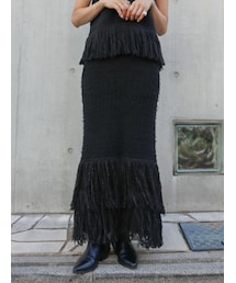 Ungrid | フリンジニットスカート(スカート)