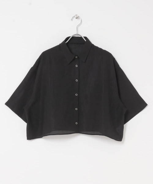 ITEMS URBANRESEARCH(アイテムズ アーバンリサーチ)の「ドットボタンハンソデシアーシャツ(シャツ/ブラウス・レディース・OFF/BLK/BRN/BLU・Free)」の18枚目の写真