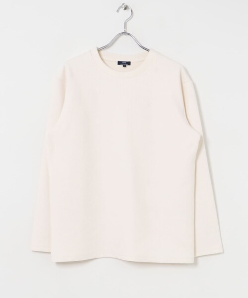 ITEMS URBANRESEARCH（アイテムズ アーバンリサーチ）の「クルーネック リブ ヘビーウェイトTops（Tシャツ/カットソー・メンズ・CHA/IVO/MOC/BLK・M/L）」の10枚目の写真