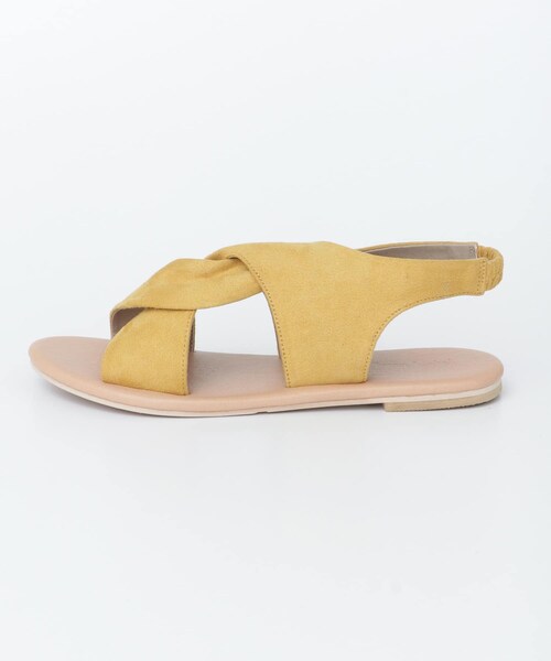 URBAN RESEARCH Sonny Label（アーバンリサーチサニーレーベル）の「フェイクスェードクロスサンダル（サンダル・レディース・ピンク/イエロー/ベージュ・22.5/23.5/24.5）」の12枚目の写真