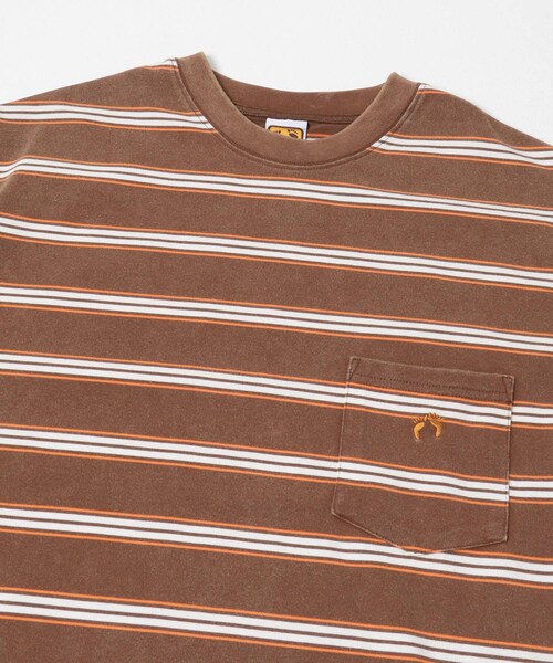 URBAN RESEARCH Sonny Label（アーバンリサーチサニーレーベル）の「HANG TEN　LA HOJJA BORDER T-SHIRTS（Tシャツ/カットソー・メンズ・OFF/BRWON・M/L）」の18枚目の写真