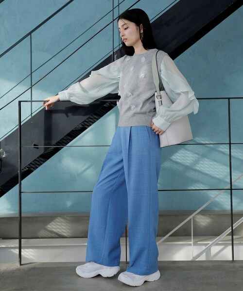 VIS（ビス）の「【新色追加】【A4収納】リバーシブルハンドルワンショルダーバッグ（トートバッグ・レディース・ブラック/ライトグレー/キャメル系/ベージュ系/ダークブラウン/グレー系・F）」の20枚目の写真