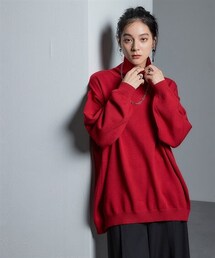 nissen | もちもち素材ゆったりサイズタートルネックニット［Soiunique］(ニット/セーター)