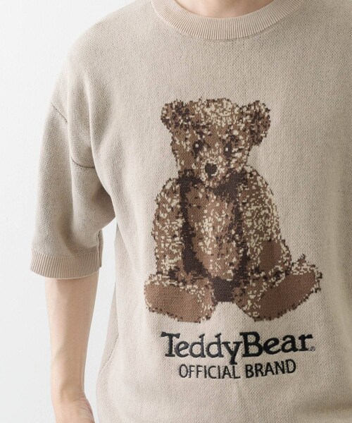 ITEMS URBANRESEARCH(アイテムズ アーバンリサーチ)の「Teddy Bear クルーネックサマーニット(ニット/セーター・メンズ・BEG/GRN/NVY・M/L)」の16枚目の写真
