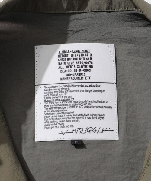 ADAM ET ROPE'(アダムエロペ)の「【elephant TRIBAL fabrics/エレファントトライバルファブリクス】Double Military Jacket(その他アウター・メンズ・ブラック/カーキ・F)」の17枚目の写真
