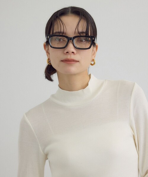 ADAM ET ROPE'（アダムエロペ）の「【heyep（ヘイップ）】Chunky Square Eyewear チャンキースクエアアイウェア（サングラス・レディース・ブラック/その他・F）」の18枚目の写真