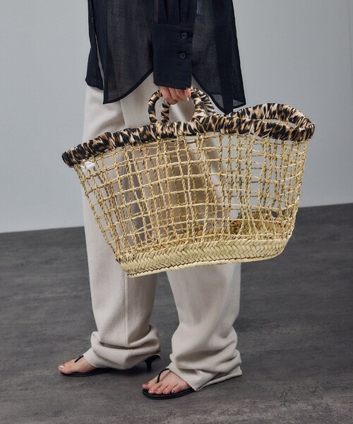 ADAM ET ROPE'（アダムエロペ）の「【J'aDoRe・店舗限定】【LA PRESTIC OUISTON】PANIER AJOURE BASKET BAG WI（かごバッグ・レディース・キナリ系・F）」の3枚目の写真