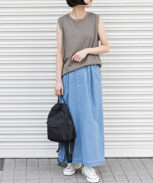 URBAN RESEARCH DOORS（アーバンリサーチドアーズ）の「FORK&SPOON　綿麻デニムスカート（デニムスカート・レディース・USED/ONEWASH・1/2）」の17枚目の写真