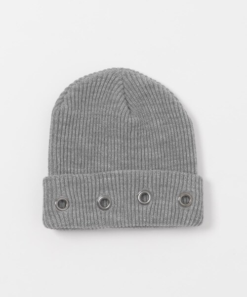 THE GOODLAND MARKET（ザグッドランドマーケット）の「neith.tokyo　Eyelet Beanie（ニットキャップ/ビーニー・レディース・Gray/Black・Free）」の7枚目の写真