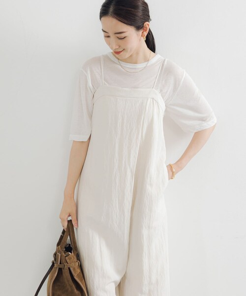 URBAN RESEARCH（アーバンリサーチ）の「new basic　ドライツイストシアーTシャツ（Tシャツ/カットソー・レディース・BLACK/WHITE/NAVY/BURGUNDY/CHARCOAL・FREE）」の8枚目の写真