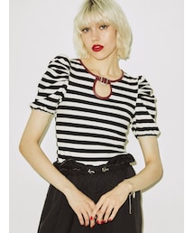 jouetie | パイピングパワショルテレコトップス(Tシャツ/カットソー)