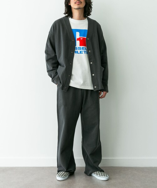 URBAN RESEARCH Sonny Label（アーバンリサーチサニーレーベル）の「スウェットワイドイージーパンツ（スウェットパンツ・メンズ・チャコール/ネイビー・M/L）」の9枚目の写真