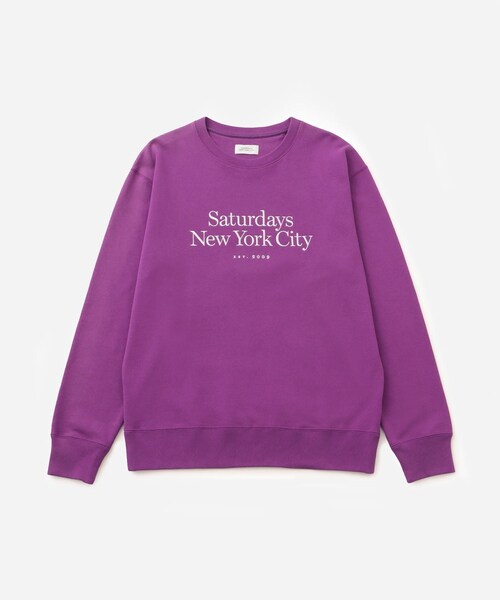 Saturdays NYC（サタデーズ ニューヨークシティ ）の「BOWERY MILLER STANDARD CREW（スウェット・レディース・グリーン/パープル/ブラック/グレー・XS/XL/XXL）」の12枚目の写真