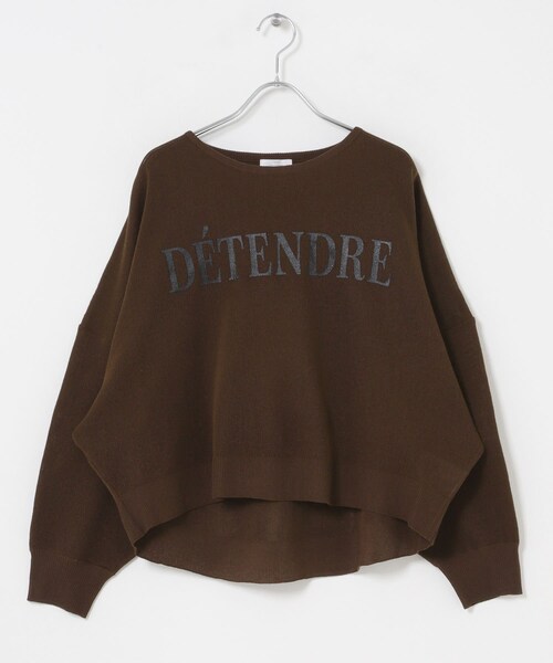 ITEMS URBANRESEARCH(アイテムズ アーバンリサーチ)の「シアーロゴニット(ニット/セーター・レディース・GRY/BRN/NVY・Free)」の7枚目の写真