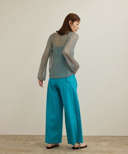 ROPE'(ロペ)の「ラメコードメッシュプルオーバー/洗える(その他トップス・レディース・ゴールド/シルバー・F)」の16枚目の写真