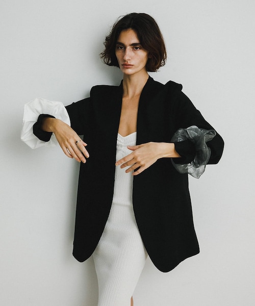 URBAN RESEARCH（アーバンリサーチ）の「decor『デコール』　B Chou Chou（ヘアゴム・レディース・シアーBLACK/BLACK/MILK/シアーGRAY・-）」の6枚目の写真