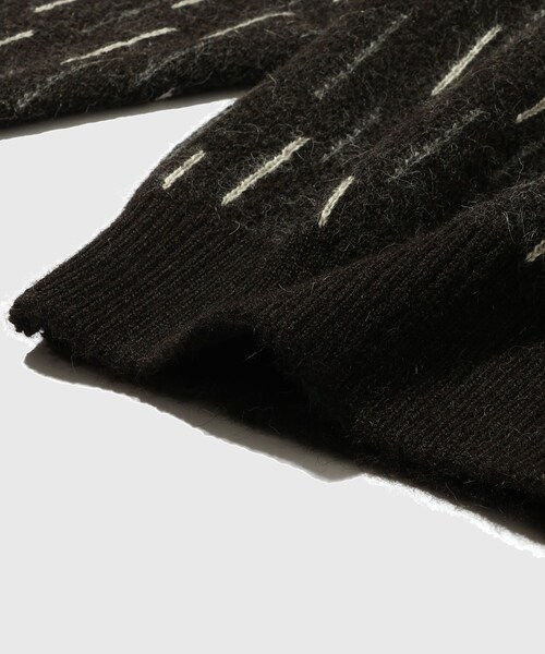 ADAM ET ROPE'(アダムエロペ)の「【MARKAWARE/マーカウェア】RAIN DROP PATTERN JUMPER(ニット/セーター・メンズ・ブラック・2/3)」の9枚目の写真