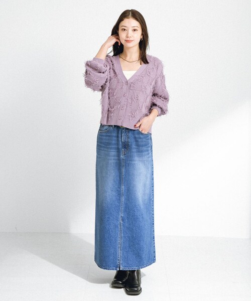 URBAN RESEARCH Sonny Label（アーバンリサーチサニーレーベル）の「Aラインデニムスカート（デニムスカート・レディース・インディゴ/ブラック・36/38）」の19枚目の写真