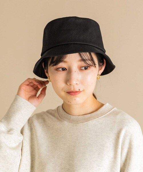 SMELLY（スメリー）の「コットンリボンバケットハット（ハット・レディース・BLK/IVO・-）」の19枚目の写真