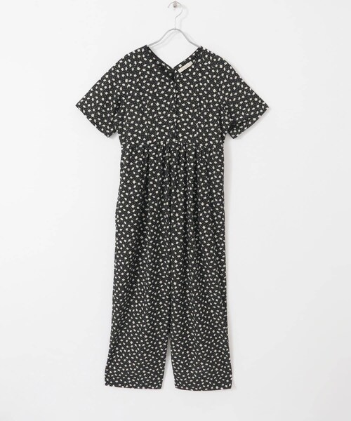 URBAN RESEARCH ROSSO（アーバンリサーチロッソ）の「F by ROSSO　フラワープリントオールインワン（サロペット/オーバーオール・レディース・BLACK/NAVY・36/38）」の10枚目の写真